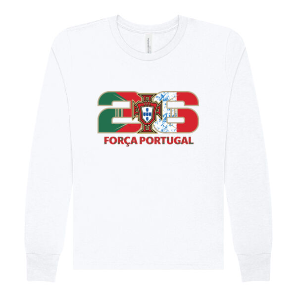 Portugal 26 White Youth Jersey Long Sleeve Tee Thumbnail