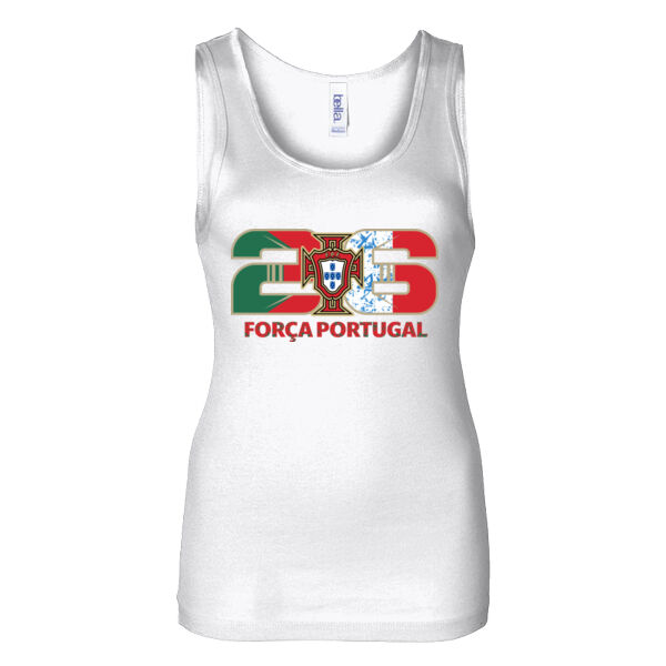 Portugal 26 White Women's Baby Rib Tank Thumbnail