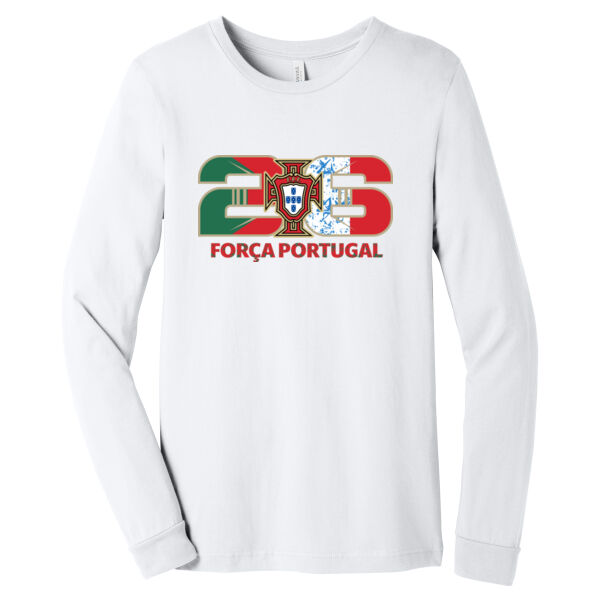 Portugal 26 White Unisex Jersey Long Sleeve Tee Thumbnail