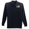 Long Sleeve Silk Touch Polo with Pocket Thumbnail
